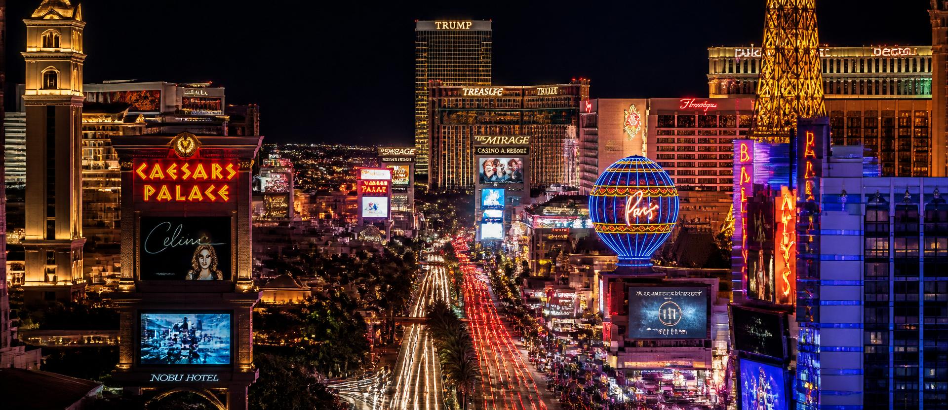 Las Vegas skyline at night